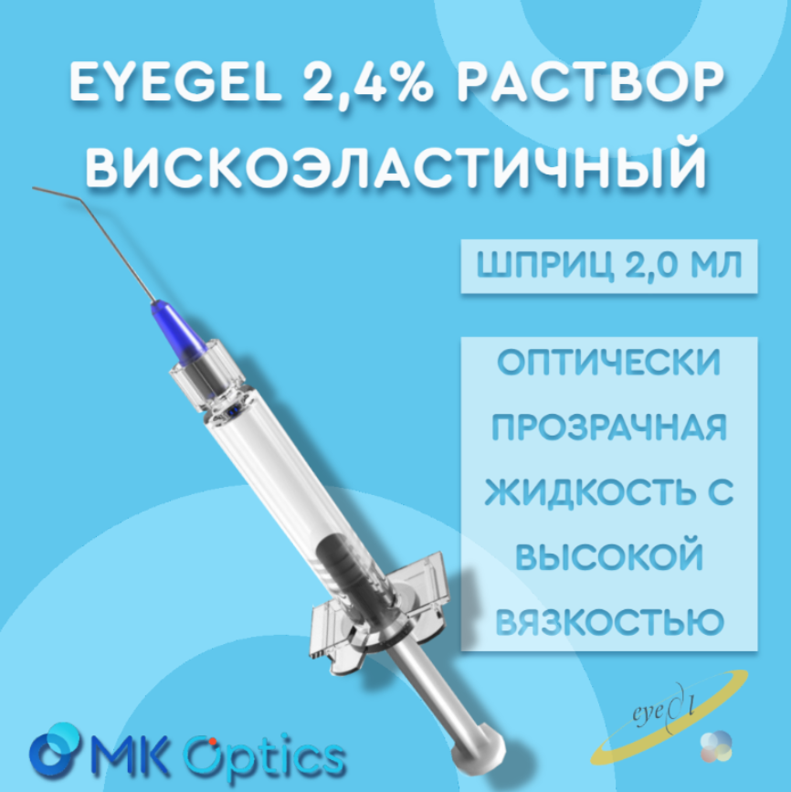 Eyegel Plus 2.4% раствор вискоэластичный шприц 2,0 мл