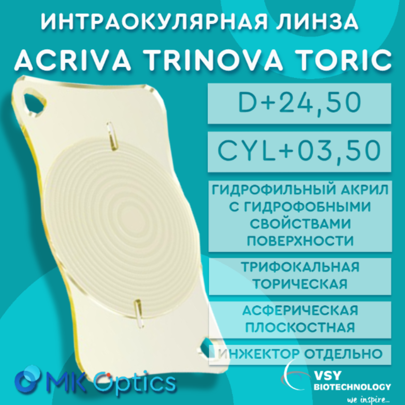 Acriva Trinova Toric D +24,50 cyl +03,50