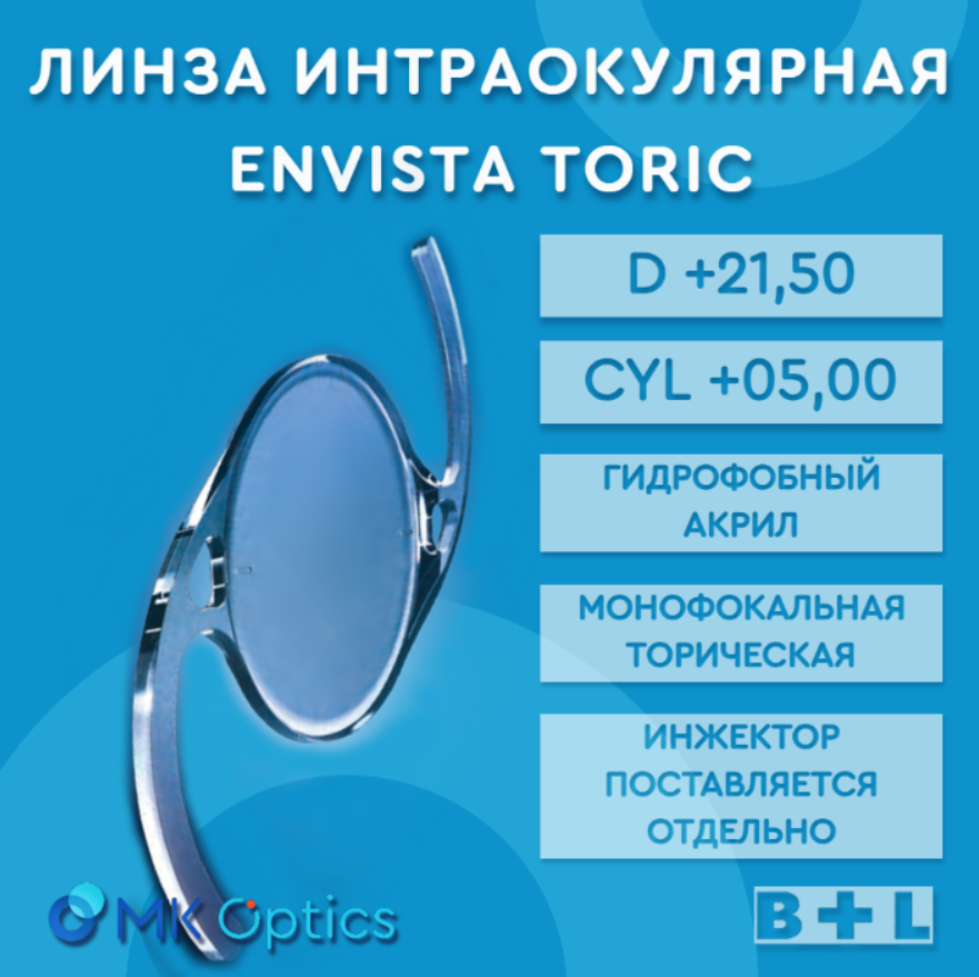 EnVista Toric D +21,50 cyl +05,00