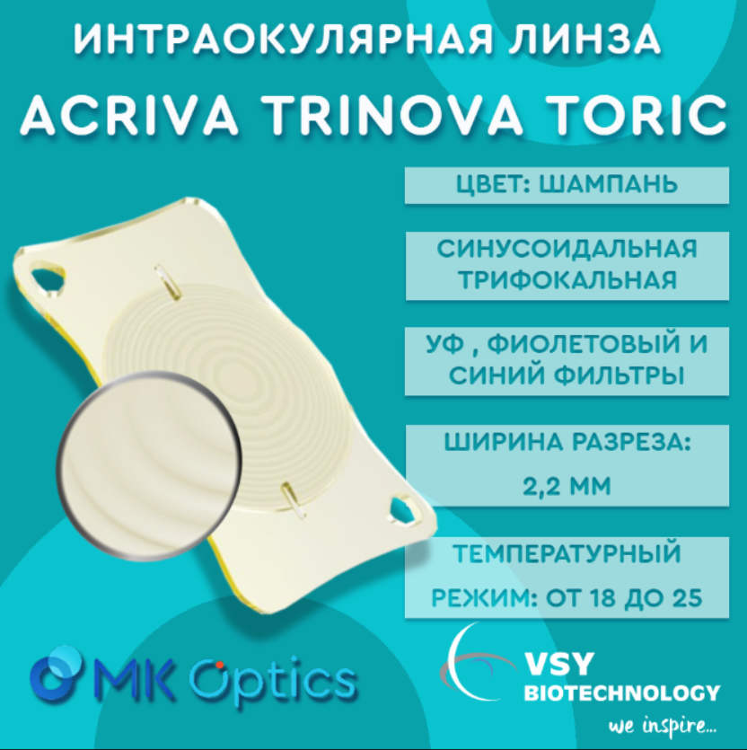 Acriva Trinova Toric D +07,00 cyl +02,00