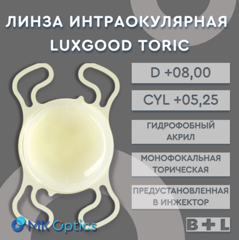 LuxGood Toric Yellow D +08,00 cyl +05,25